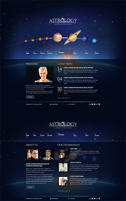 Astrology HTML5 template ID:300111819