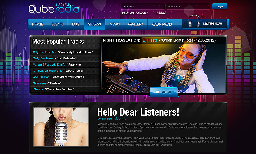 Radio ST Joomla template ID:300111852