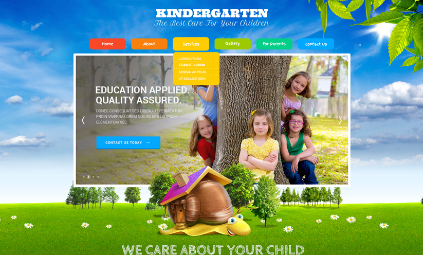 Kindergarten v3.4 Joomla template ID:300111866