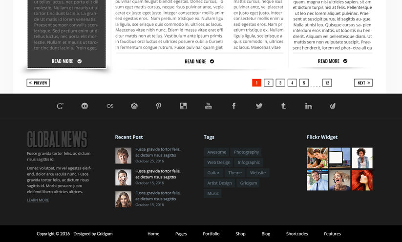 GlobalNews Bootstrap template ID:300111905 Slide 2