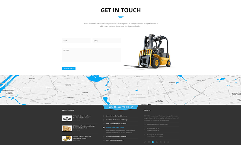 Transportation HTML Bootstrap template ID:300111907 Slide 2