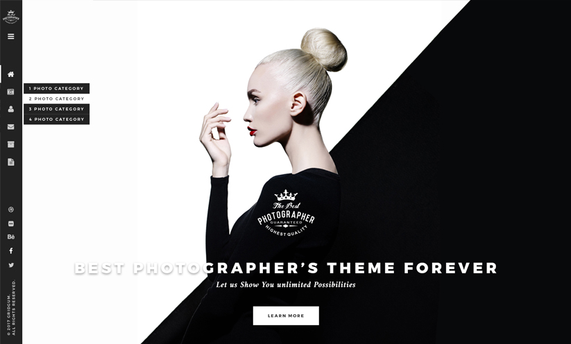 Photo Studio WP Wordpress template ID:300111920