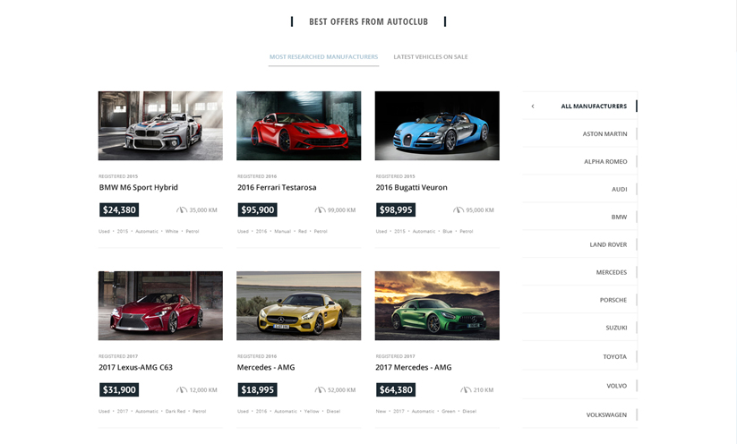 Car Marketplace Bootstrap template ID:300111928 Slide 2