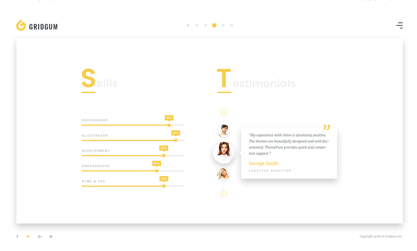 Freelancer Bootstrap template ID:300111933 Slide 2