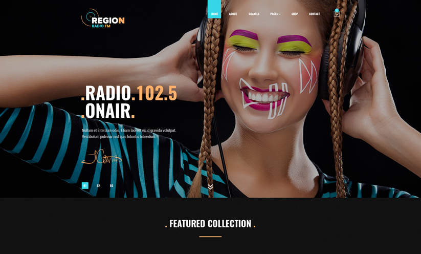 Region Radio Woo-commerce Wordpress template ID:300111948