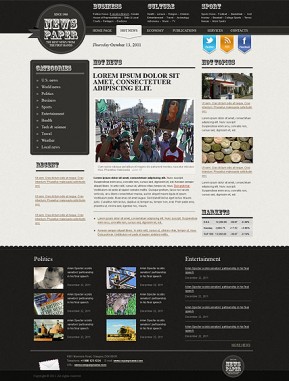 newspaper templates bootstrap website templates bootstrap newspaper template