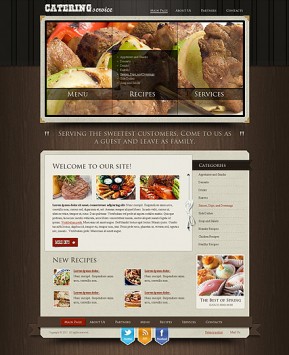 Recipes and catering HTML template ID: 300111163
