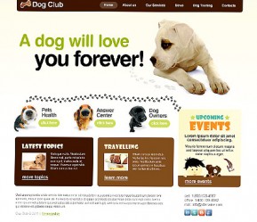 Dog Club HTML template ID: 300111217