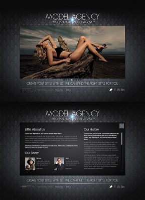 Model Agency HTML5 template ID: 300111303