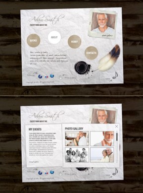 Writer Personal HTML5 template ID: 300111322