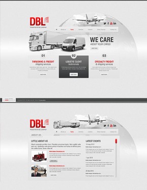 Transportation HTML5 template ID: 300111354