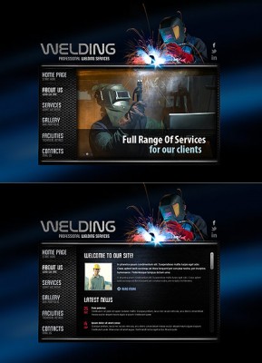 Welding Service HTML5 template ID: 300111369