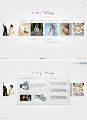Wedding Planner HTML5 template ID: 300111373
