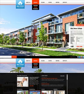 Real Estate HTML5 template ID: 300111388