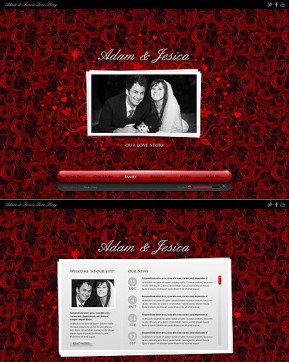 Love Story HTML5 template ID: 300111390