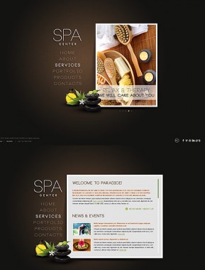 SPA Salon HTML5 template ID: 300111415