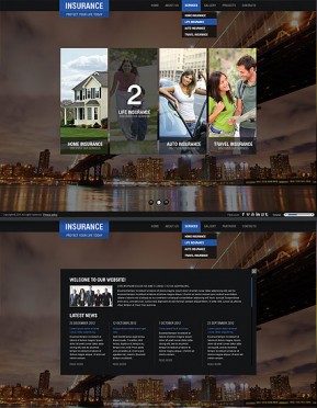 Insurance Company HTML5 template ID: 300111421