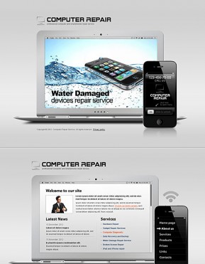 Gadgets Repair HTML5 template ID: 300111422