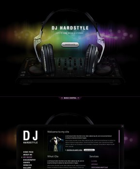 DJ Music HTML5 template ID: 300111454