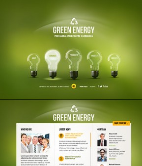 Green Energy HTML5 template ID: 300111457