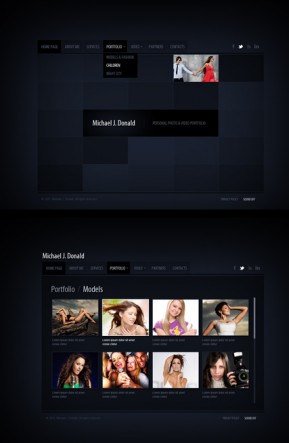 Black folio HTML5 Gallery Admin ID: 300111466