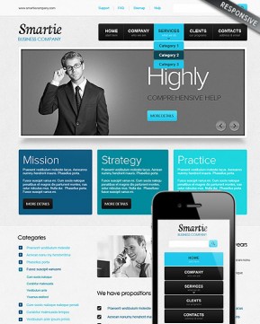 Smart Business Wordpress template ID: 300111485