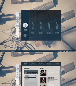 Sound Records HTML5 template ID: 300111493