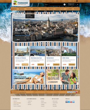 Travel co. OpenCart template ID: 300111497
