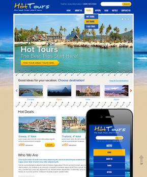 Travel Wordpress template ID: 300111509