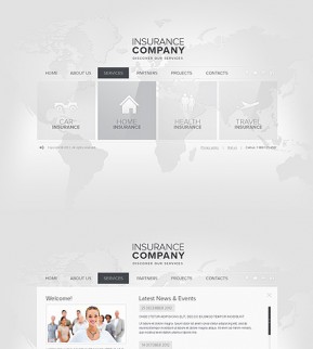 Insurance HTML5 template ID: 300111510