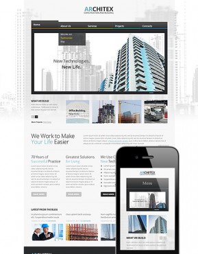 Architecture Wordpress template ID: 300111535