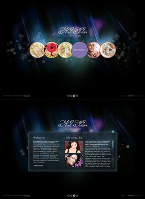 Nail Salon HTML5 template ID: 300111539