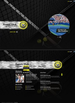 Tennis Sport HTML5 template ID: 300111576