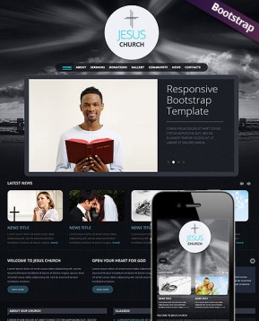 Church Bootstrap template ID: 300111588