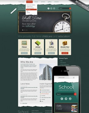 School Theme Wordpress template ID: 300111590