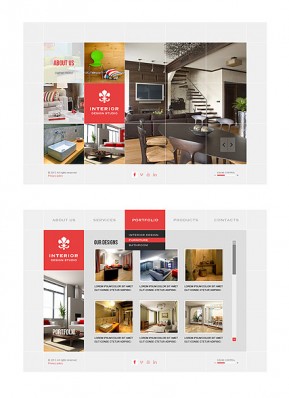 Interior Portfolio HTML5 template ID: 300111604