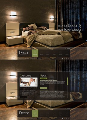 Decor studio HTML5 template ID: 300111615