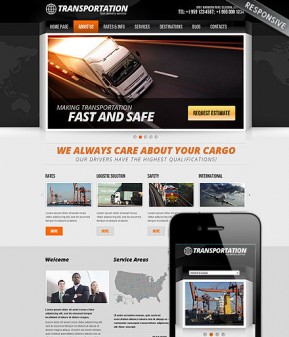 Transportation Wordpress template ID: 300111631