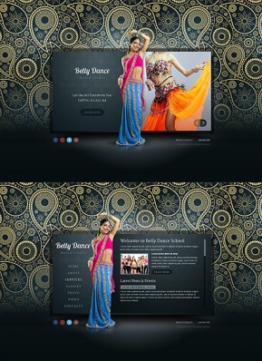 Belly Dance HTML5 template ID: 300111650