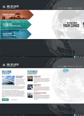 Delivery Company HTML5 template ID: 300111655