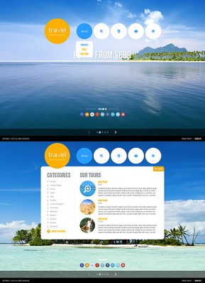 Travel agency HTML5 template ID: 300111659