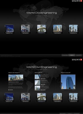 Civil Engineering HTML5 template ID: 300111665