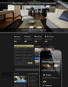 Best Hotel Wordpress template ID: 300111715