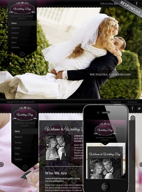 Wedding Planner Wordpress template ID: 300111760