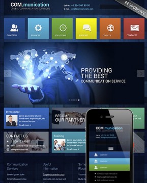 Communication Wordpress template ID: 300111768
