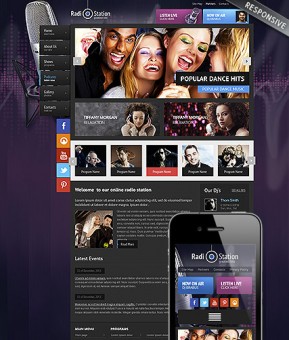 Radio WP Wordpress template ID: 300111771