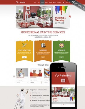 Painting co Wordpress template ID: 300111792