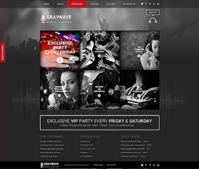 Radio Station HTML5 template ID: 300111793