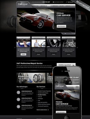 Auto Service WP Wordpress template ID: 300111800