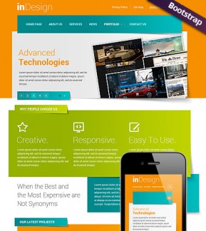 In Design Bootstrap template ID: 300111801